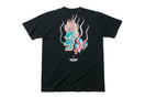 コットン Tシャツ 石川真澄 Masumi Ishikawa 龍 ブラック