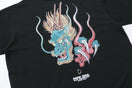 コットン Tシャツ 石川真澄 Masumi Ishikawa 龍 ブラック