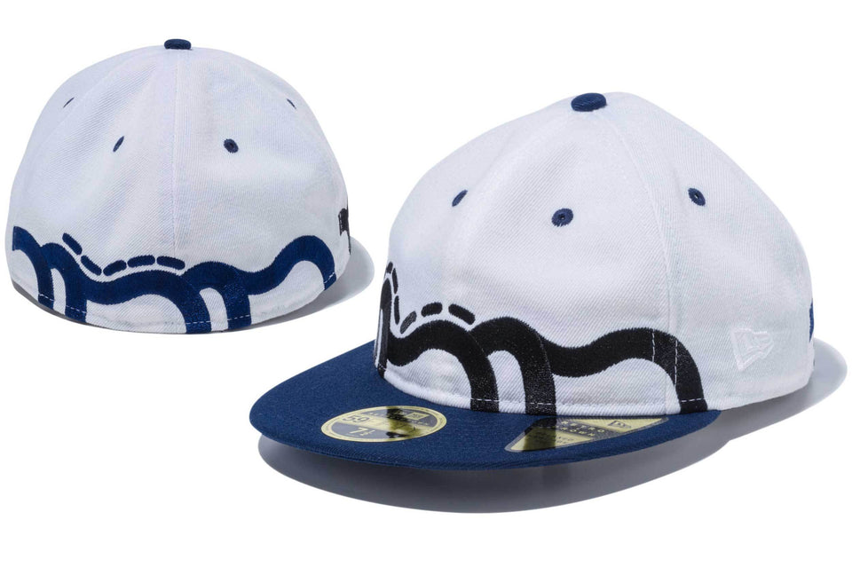 RC 59FIFTY HITOTZUKI KAMI ライン ホワイト オーシャンサイドブルーバイザー