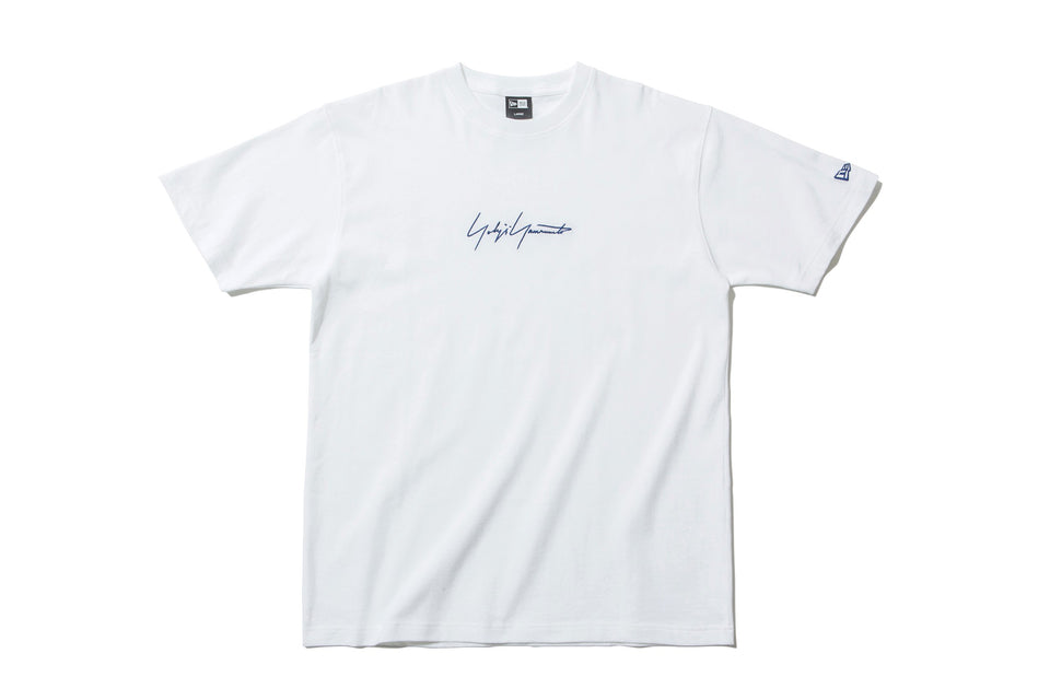 コットン Tシャツ Yohji Yamamoto SS19 ホワイト × ライトネイビー