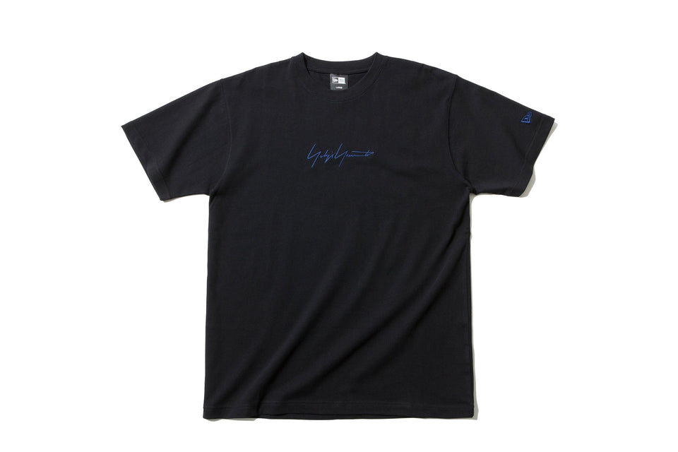 コットン Tシャツ Yohji Yamamoto SS19 ブラック × ブルー