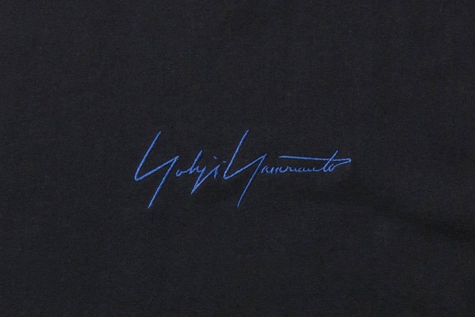 コットン Tシャツ Yohji Yamamoto SS19 ブラック × ブルー
