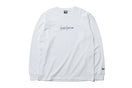 長袖 コットン Tシャツ Yohji Yamamoto SS19 ホワイト × ライトネイビー