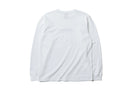 長袖 コットン Tシャツ Yohji Yamamoto SS19 ホワイト × ライトネイビー