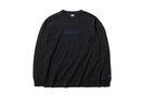 長袖 コットン Tシャツ Yohji Yamamoto SS19 ブラック × ブルー