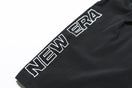 トラックハーフパンツ ニューエラ ワードマーク ブラック × ホワイト 【NEW ERA WORKOUT】