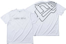 テック Tシャツ ニューエラ ワードマーク & ビッグフラッグ ホワイト 【NEW ERA WORKOUT】