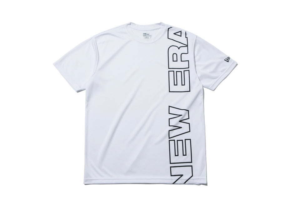 テック Tシャツ ニューエラ ワードマーク バーチカル ホワイト 【NEW ERA WORKOUT】