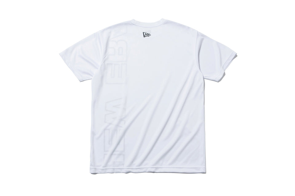テック Tシャツ ニューエラ ワードマーク バーチカル ホワイト 【NEW ERA WORKOUT】