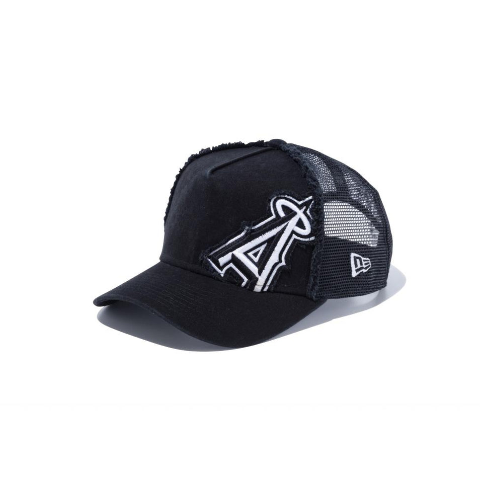 Youth 9FORTY A-Frame トラッカー Battalion ロサンゼルス・エンゼルス ブラック × ホワイト