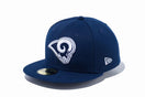 59FIFTY ロサンゼルス・ラムズ ネイビー × チームカラー