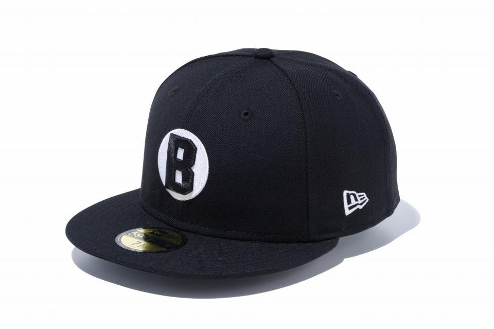 59FIFTY ニグロリーグ ボルティモア・ブラックソックス ブラック × ホワイト