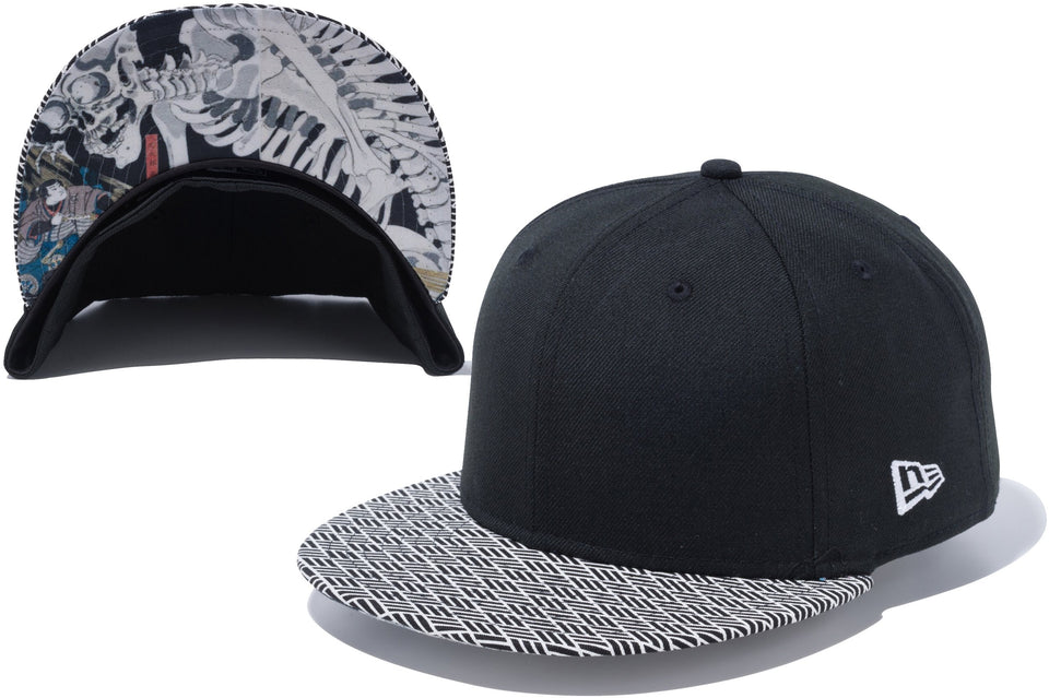 【ストア限定】 59FIFTY 浮世絵 歌川国芳 相馬の古内裏 ブラック 小紋バイザー