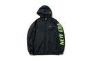 【 Performance Apparel 】 ウォームアップジャケット ブラック × フラッシュグリーン