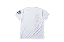 テック Tシャツ バーチカル ニューエラ ホワイト × ブラック 【 Performance Apparel 】