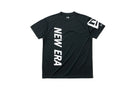 テック Tシャツ バーチカル ニューエラ ブラック × ホワイト 【 Performance Apparel 】
