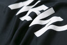 テック Tシャツ バーチカル ニューエラ ブラック × ホワイト 【 Performance Apparel 】