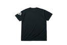 テック Tシャツ バーチカル ニューエラ ブラック × ホワイト 【 Performance Apparel 】