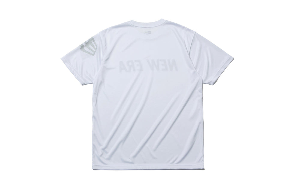【Performance Apparel 】 テック Tシャツ ニューエラ ワードマーク ホワイト × ブラック