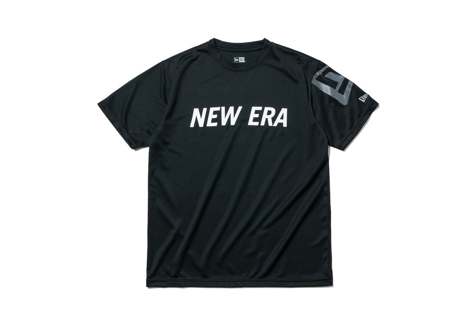 【Performance Apparel 】 テック Tシャツ ニューエラ ワードマーク ブラック × ホワイト