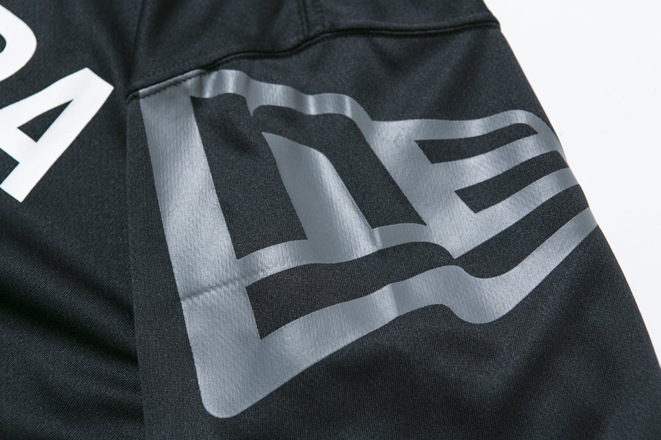 【Performance Apparel 】 テック Tシャツ ニューエラ ワードマーク ブラック × ホワイト