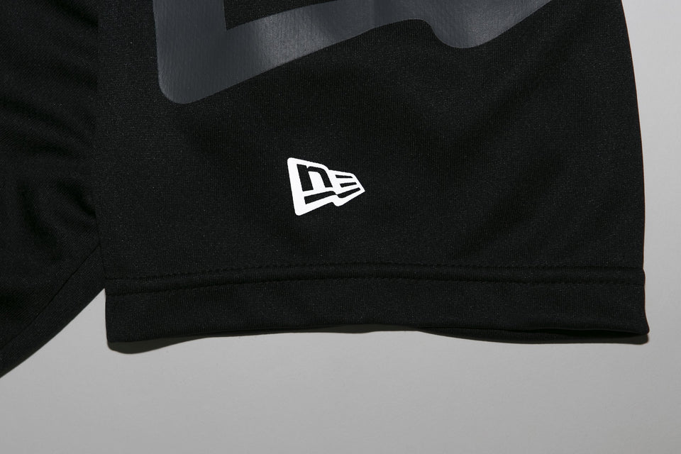 【Performance Apparel 】 テック Tシャツ ニューエラ ワードマーク ブラック × ホワイト