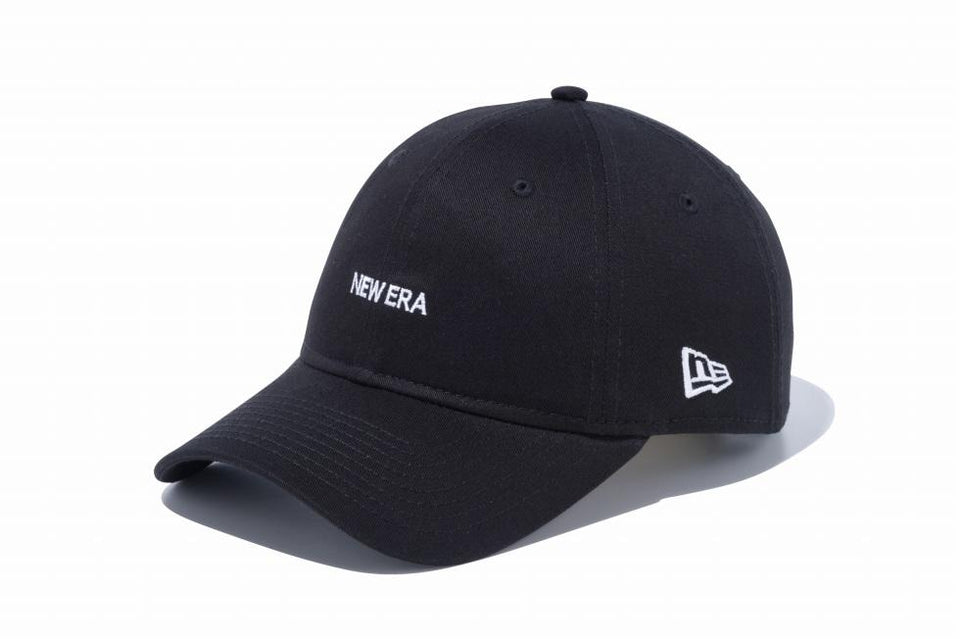 9THIRTY クロスストラップ NEW ERA ミニロゴ ブラック × ホワイト