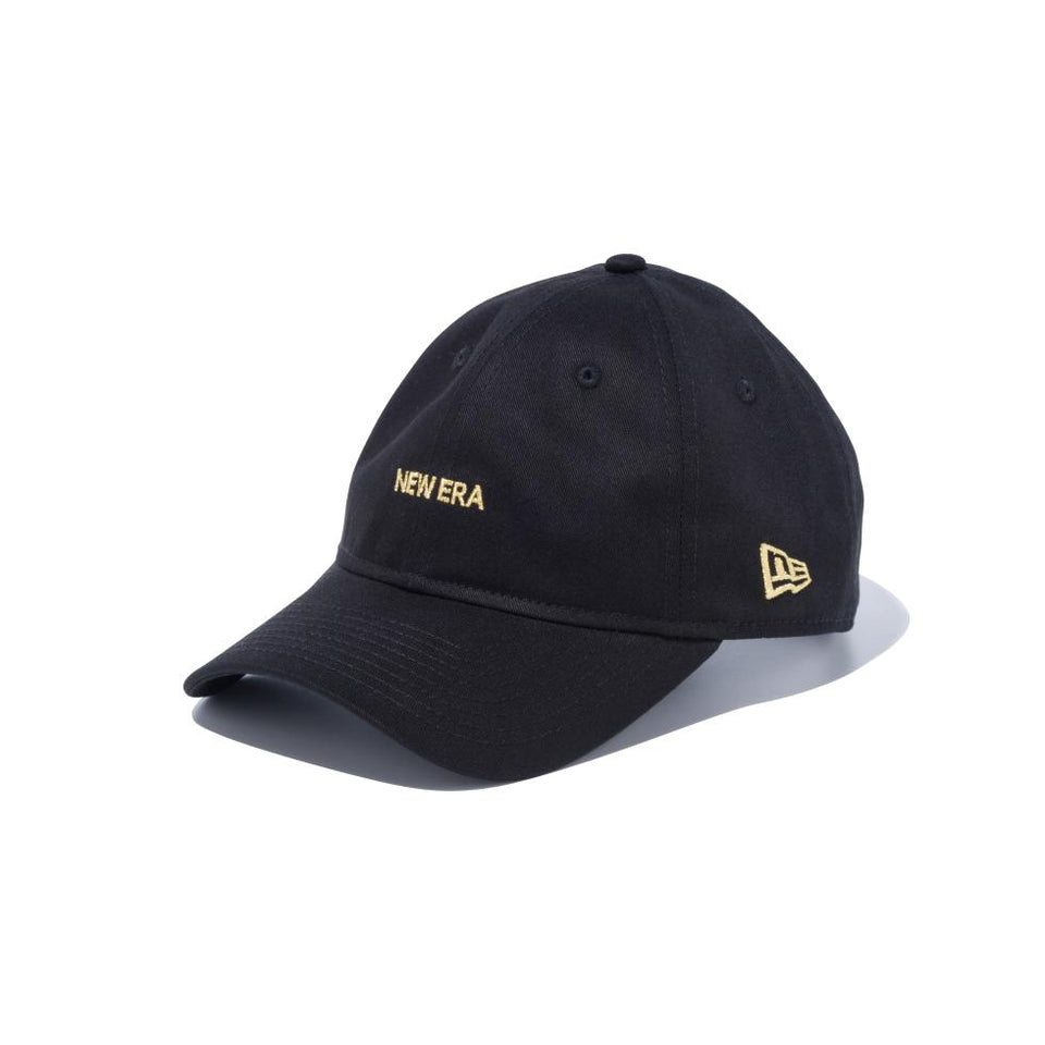 9THIRTY クロスストラップ NEW ERA ミニロゴ ブラック × ゴールド