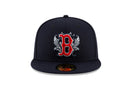 59FIFTY MLB ロンドンシリーズ ボストン・レッドソックス ユニオンジャックアンダーバイザー ネイビー