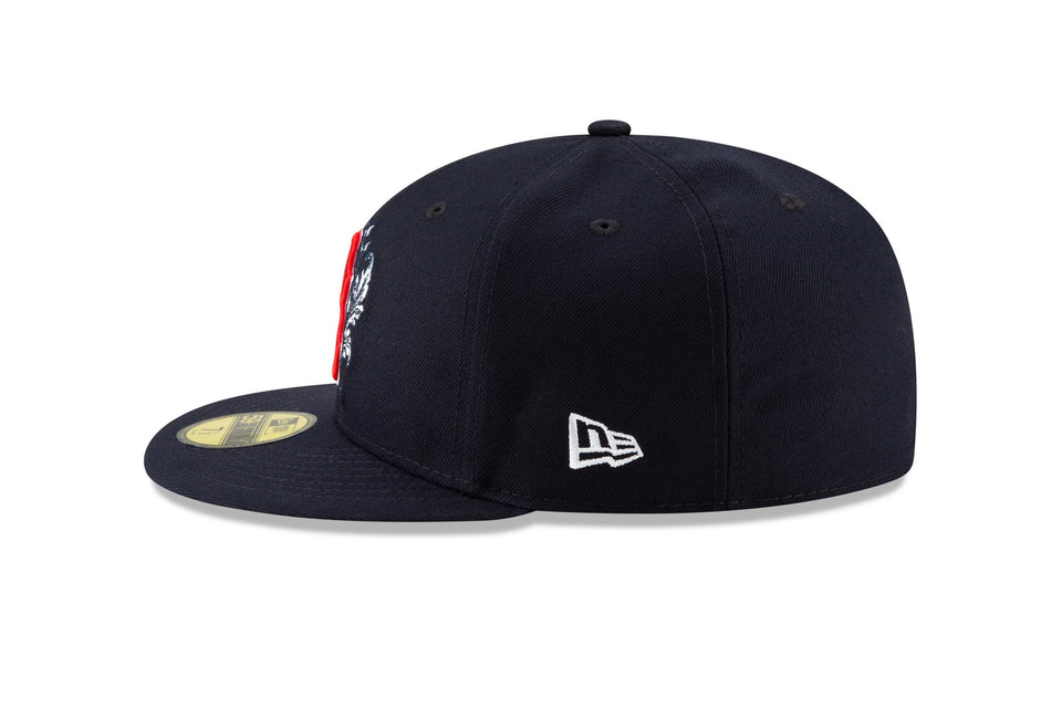59FIFTY MLB ロンドンシリーズ ボストン・レッドソックス ユニオンジャックアンダーバイザー ネイビー