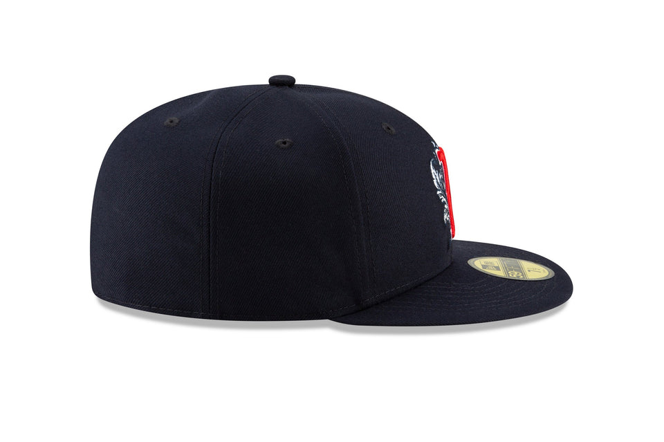 59FIFTY MLB ロンドンシリーズ ボストン・レッドソックス ユニオンジャックアンダーバイザー ネイビー