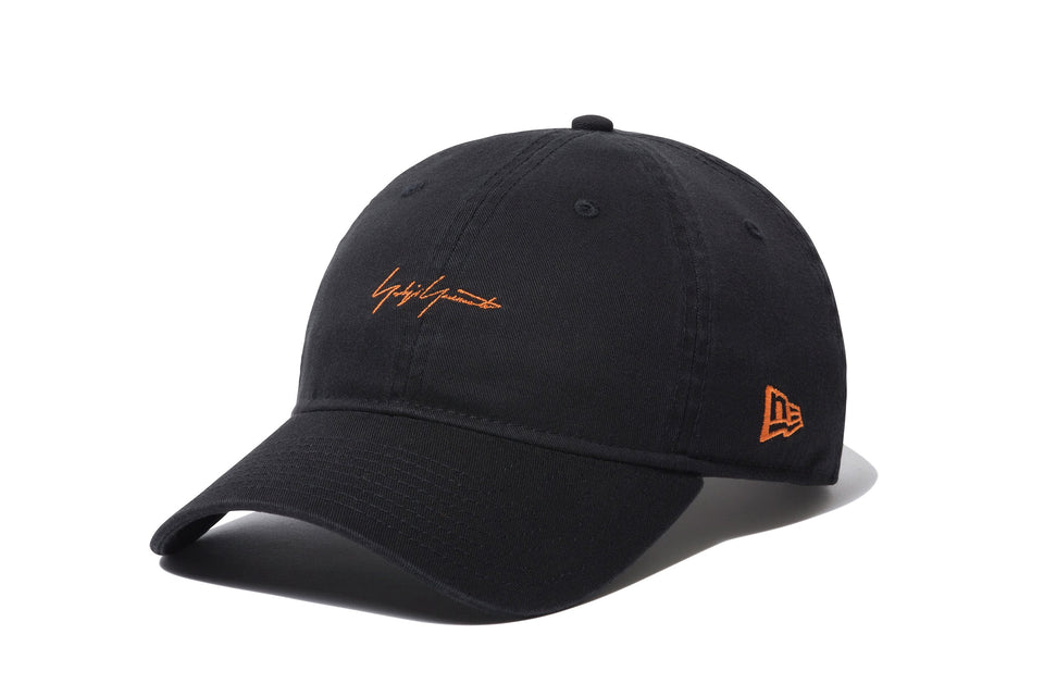 9THIRTY クロスストラップ Yohji Yamamoto SS19 ミニロゴ ウォッシュドコットン ブラック × オレンジ