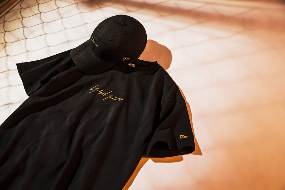 9THIRTY クロスストラップ Yohji Yamamoto SS19 ミニロゴ ウォッシュドコットン ブラック × オレンジ