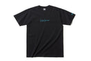 コットン Tシャツ Yohji Yamamoto SS19 シグネチャーロゴ ブラック × ブルー