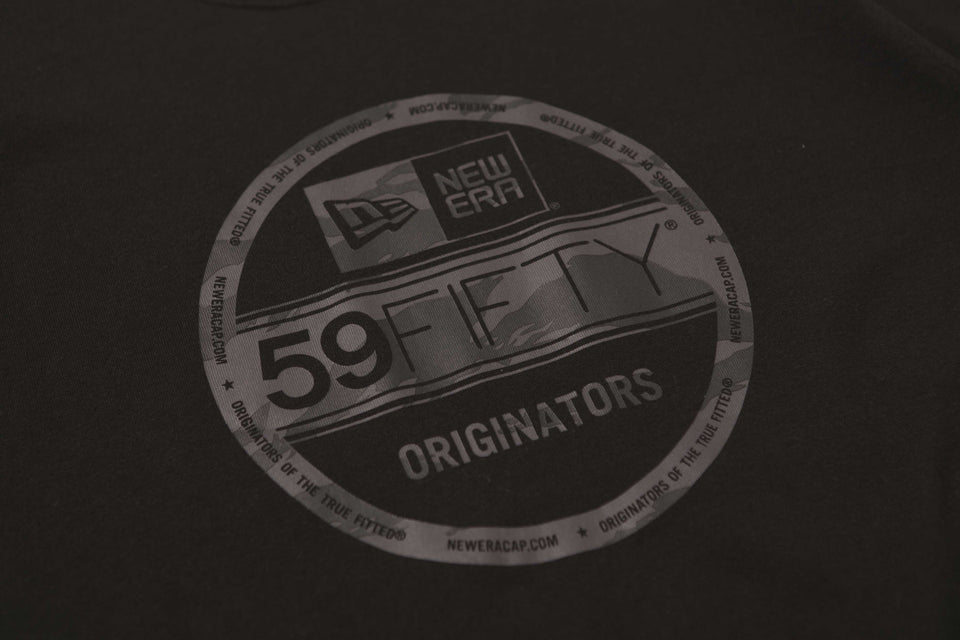 コットン Tシャツ タイガーストライプカモグレー バイザーステッカー ブラック