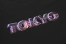 長袖 コットン Tシャツ シティーランドスケイプ ブラック