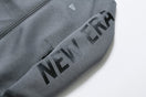 【ゴルフ】 ウォームアップ フルジップ フーディー NEW ERA ロゴ グレー × ブラック