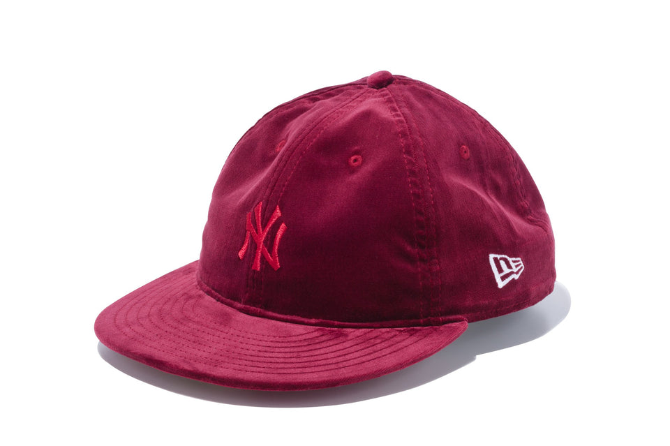 RC 59FIFTY フラットバイザー ベルベッティーン ニューヨーク・ヤンキース ミニロゴ ワイン