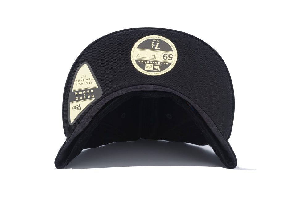 RC 59FIFTY フラットバイザー ベルベッティーン ニューヨーク・ヤンキース ミニロゴ ブラック
