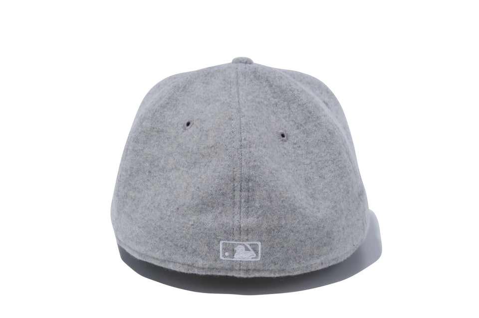 RC 59FIFTY フラットバイザー メルトン ニューヨーク・ヤンキース ミニロゴ グレー × スノーホワイト