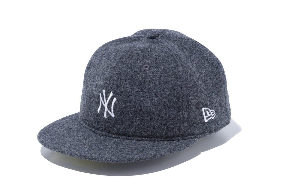 RC 59FIFTY フラットバイザー メルトン ニューヨーク・ヤンキース ミニロゴ チャコール × スノーホワイト