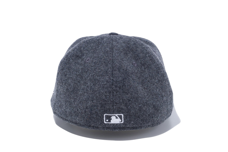 RC 59FIFTY フラットバイザー メルトン ニューヨーク・ヤンキース ミニロゴ チャコール × スノーホワイト