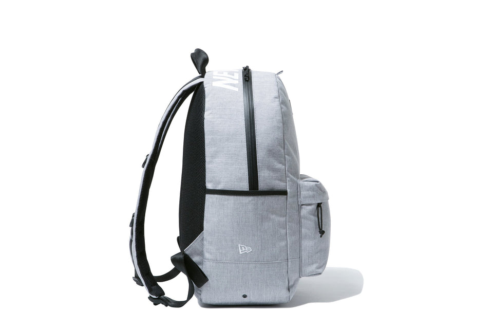 ライトパック 24L プリントロゴ ヘザーライトグレー × ホワイト