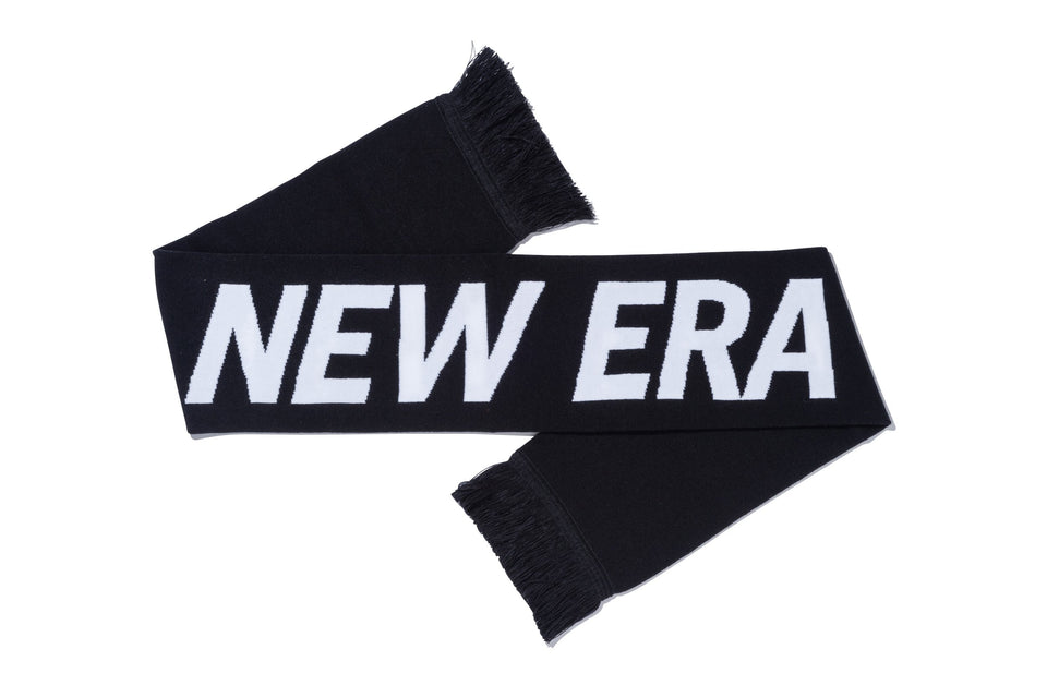 ニットスカーフ NEW ERA ロゴ ブラック