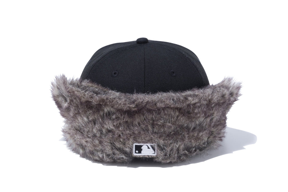 Kid's 59FIFTY フリップダウン イアーフラップ ニューヨーク・ヤンキース ブラック × スノーホワイト