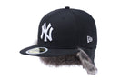 Kid's 59FIFTY フリップダウン イアーフラップ ニューヨーク・ヤンキース ブラック × スノーホワイト