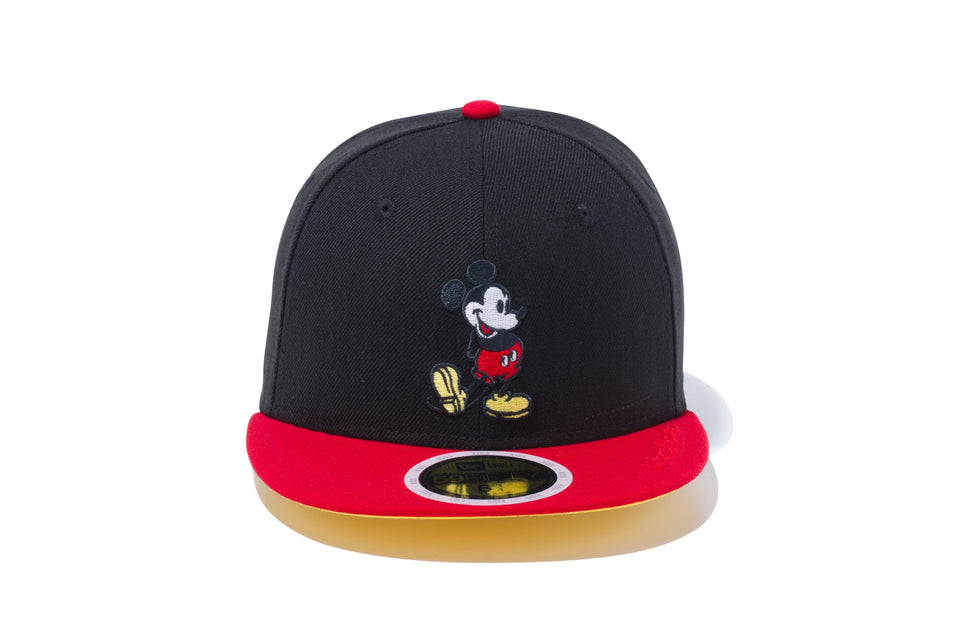 Kid's 59FIFTY ディズニー ミッキーマウス ブラック スカーレットバイザー