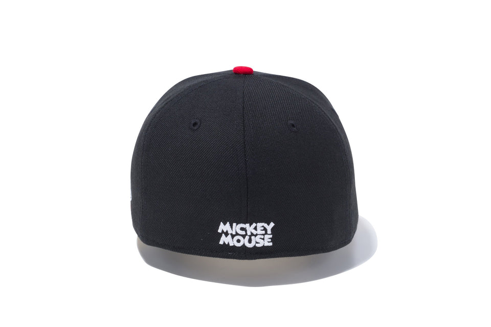 Kid's 59FIFTY ディズニー ミッキーマウス ブラック スカーレットバイザー