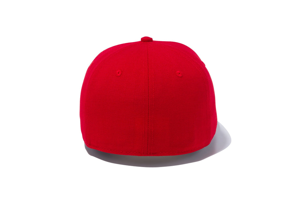 Kid's 59FIFTY ボックスロゴ スカーレット