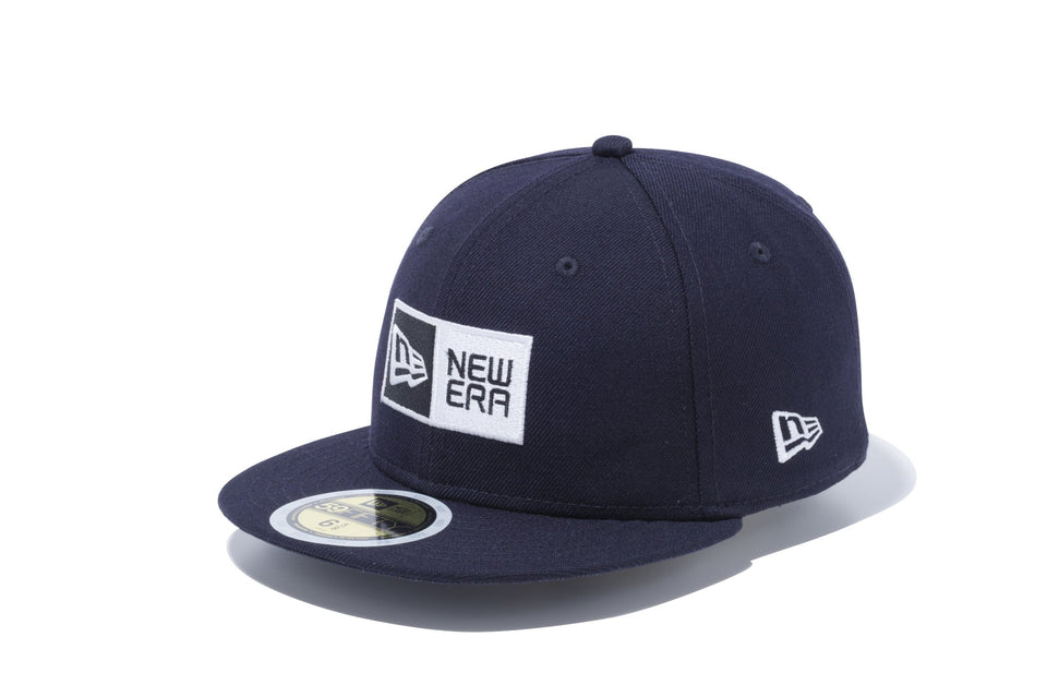 Kid's 59FIFTY ボックスロゴ ネイビー